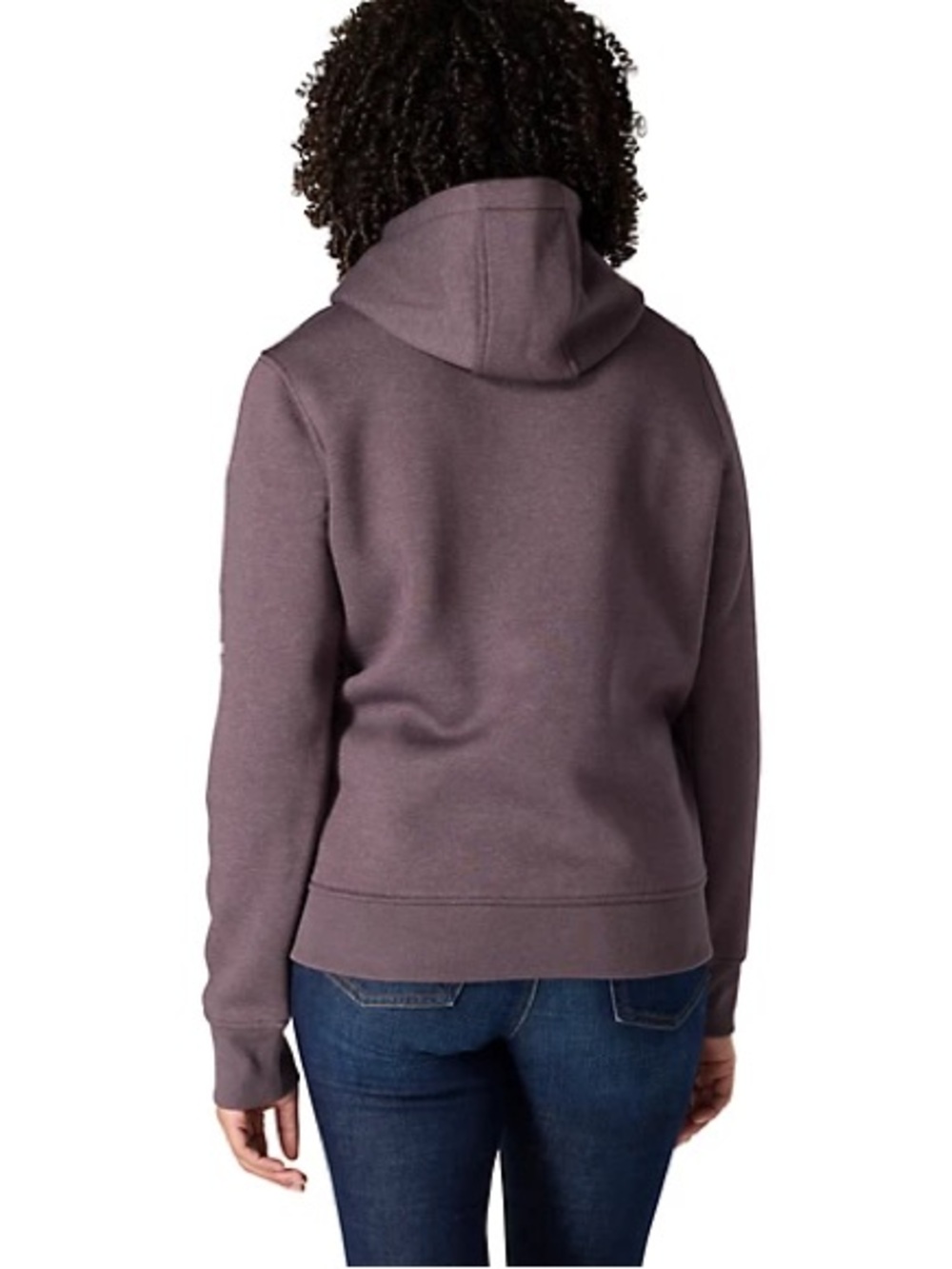 Carhartt women’s Hoodie in Deep Plum with Tan Logo - Picture 2 of 7